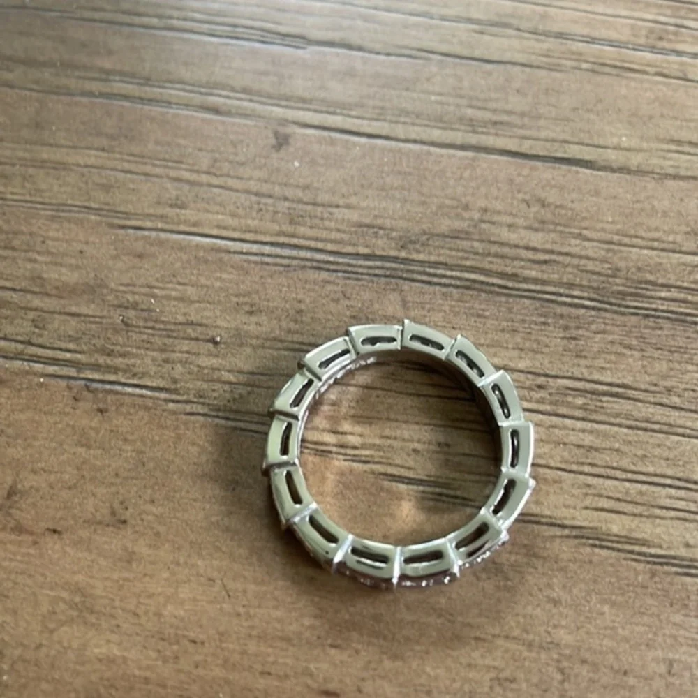 Snake Bone wedding Band 18K White Gold Plated Sterling Silver
